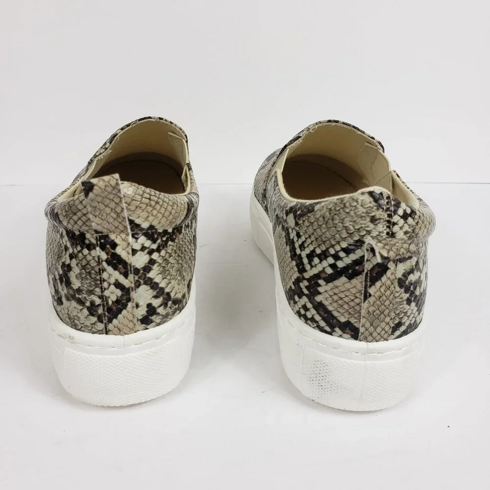 Women’s BAMBOO SNAKE PRINT FASHION SNEAKER SIZE 8